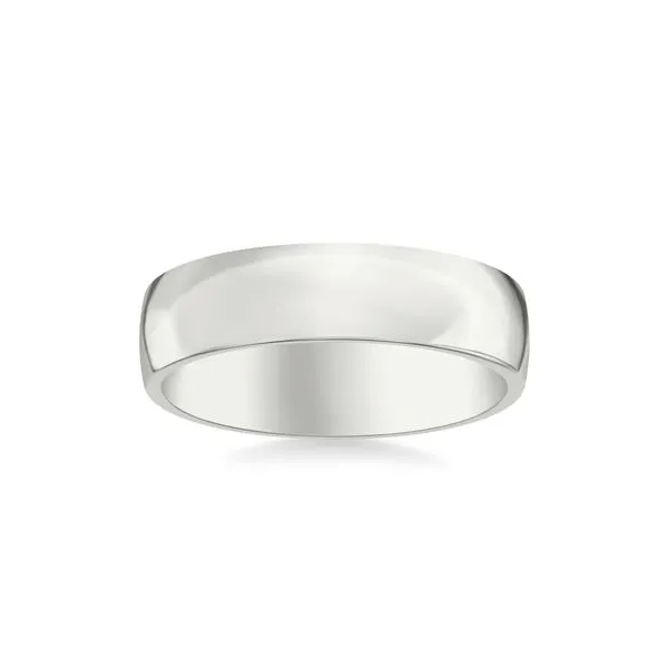 6MM Low Dome Wedding Band W/High Polish