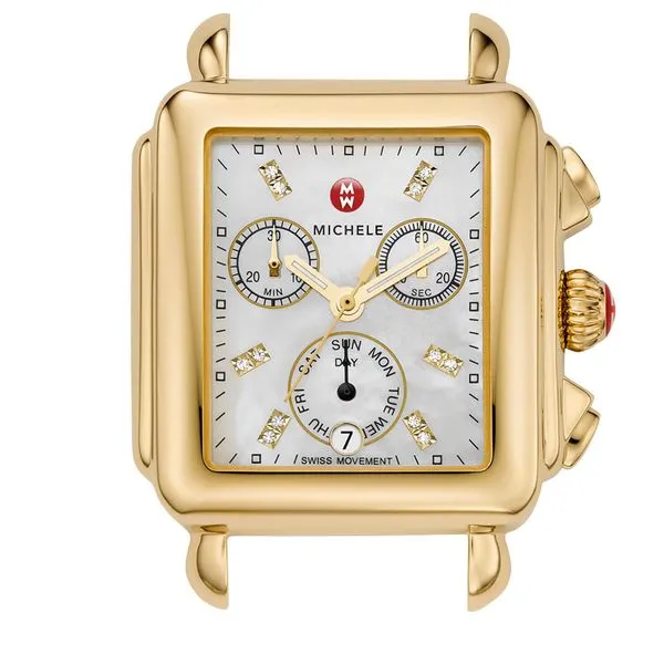 Deco Diamond Dial Gold Watch Baxter's Fine Jewelry Warwick, RI