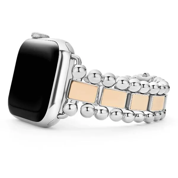 18k Rose Gold and Stainless Steel Apple Watch Band Baxter's Fine Jewelry Warwick, RI