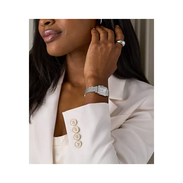 Deco Madison Mini Diamond Stainless Steel Watch Image 2 Baxter's Fine Jewelry Warwick, RI