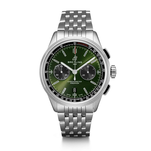 PREMIER B01 CHRONOGRAPH 42 BENTLEY BRITISH RACING GREEN Baxter's Fine Jewelry Warwick, RI
