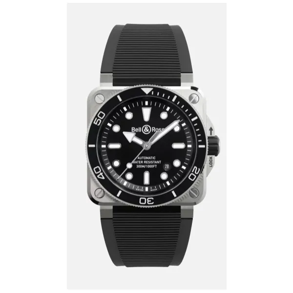 BR 03 Diver Black Steel Baxter's Fine Jewelry Warwick, RI