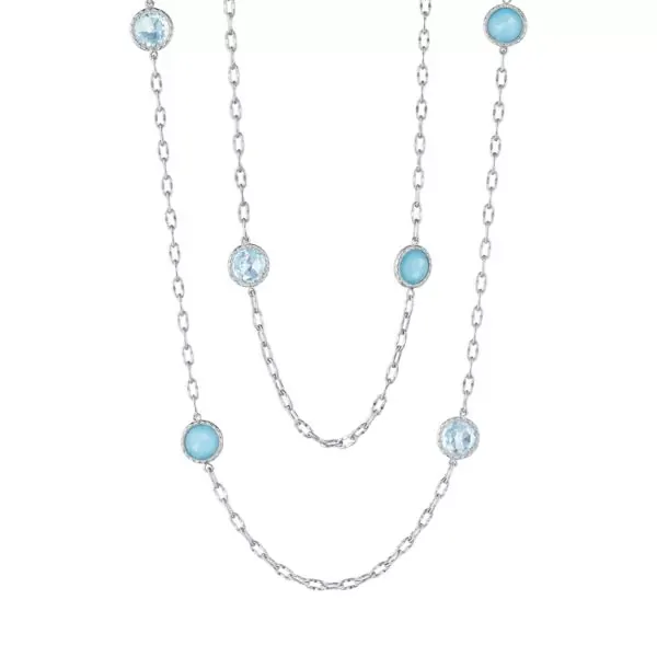 38” Raindrops Necklace featuring Assorted Gemstones Baxter's Fine Jewelry Warwick, RI