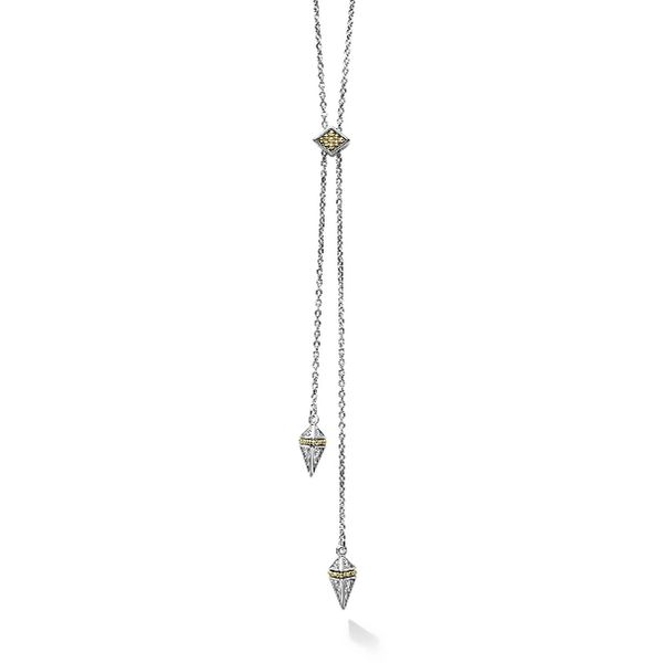 Diamond Pyramid Lariat Necklace Baxter's Fine Jewelry Warwick, RI