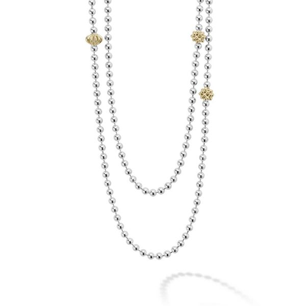 Two Tone Caviar Beaded Necklace Baxter's Fine Jewelry Warwick, RI