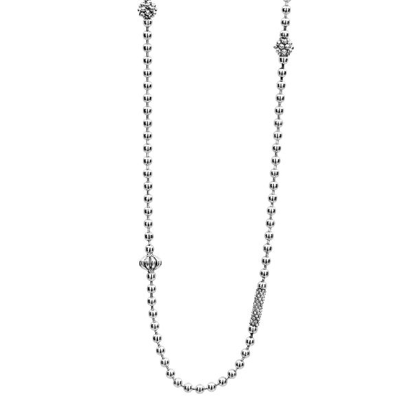 Silver Caviar Beaded Necklace Baxter's Fine Jewelry Warwick, RI