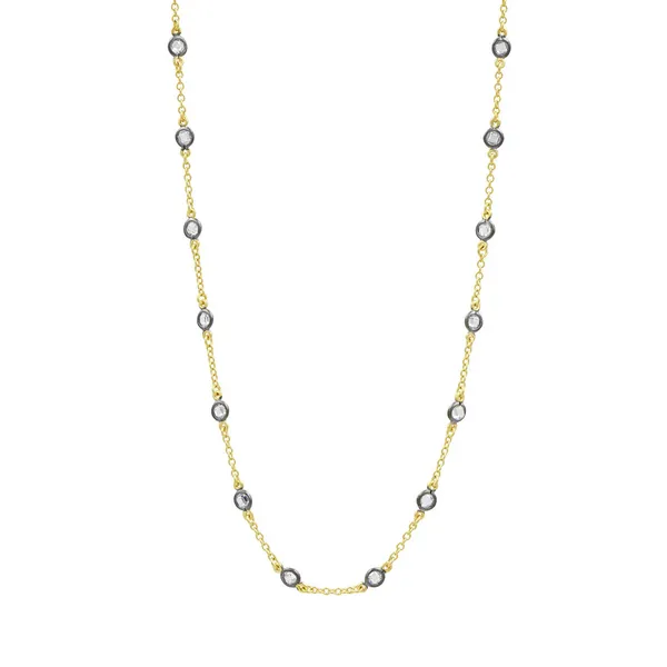 Mini Bezel Stone Necklace Baxter's Fine Jewelry Warwick, RI