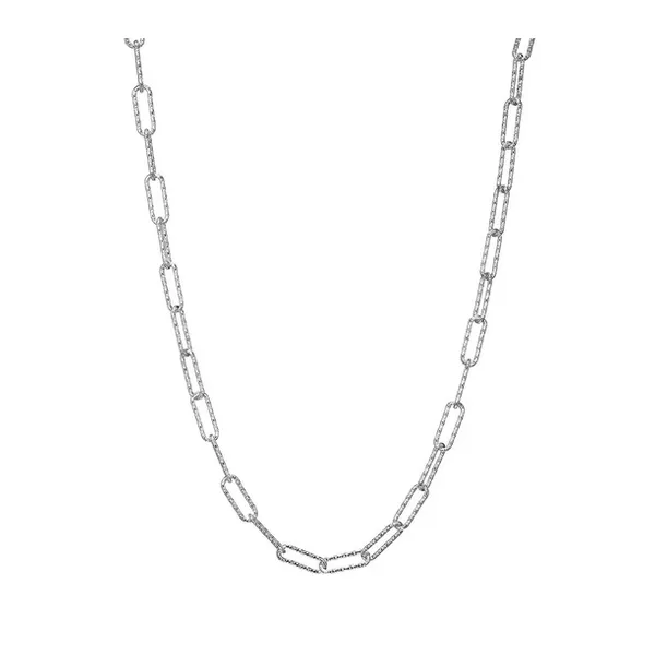 Sterling Silver Diamond Cut Paperclip Chain Baxter's Fine Jewelry Warwick, RI