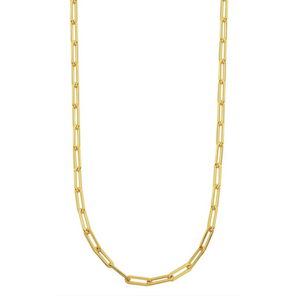 Sterling Silver Gold Plated Paperclip Chain Baxter's Fine Jewelry Warwick, RI