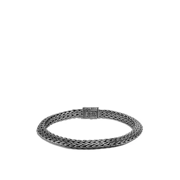 Tiga Chain Blackened Bracelet with Blue Sapphire thumb image 2
