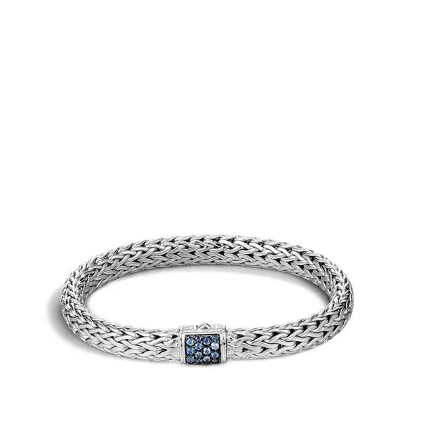 Chain Bracelet with Blue Sapphire thumb image 1
