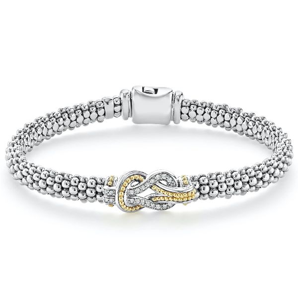 Two Tone Diamond Knot Bracelet Baxter's Fine Jewelry Warwick, RI