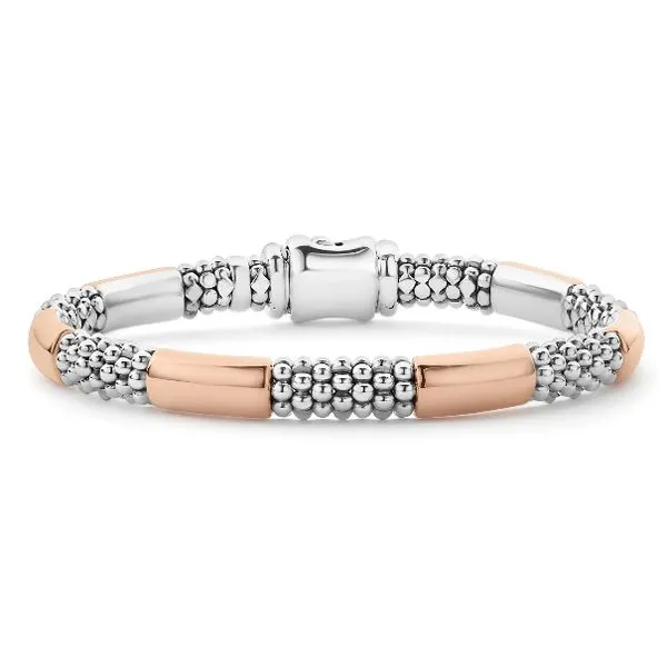 Rose Gold Station Bracelet Baxter's Fine Jewelry Warwick, RI