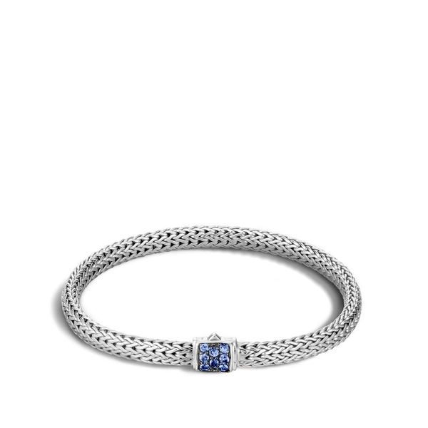 Classic Chain Bracelet with Blue Sapphire Baxter's Fine Jewelry Warwick, RI