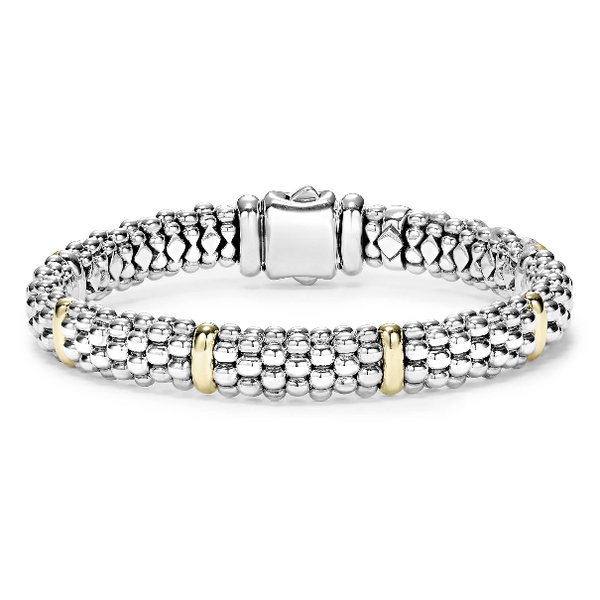 Six Gold Station Caviar Bracelet Baxter's Fine Jewelry Warwick, RI