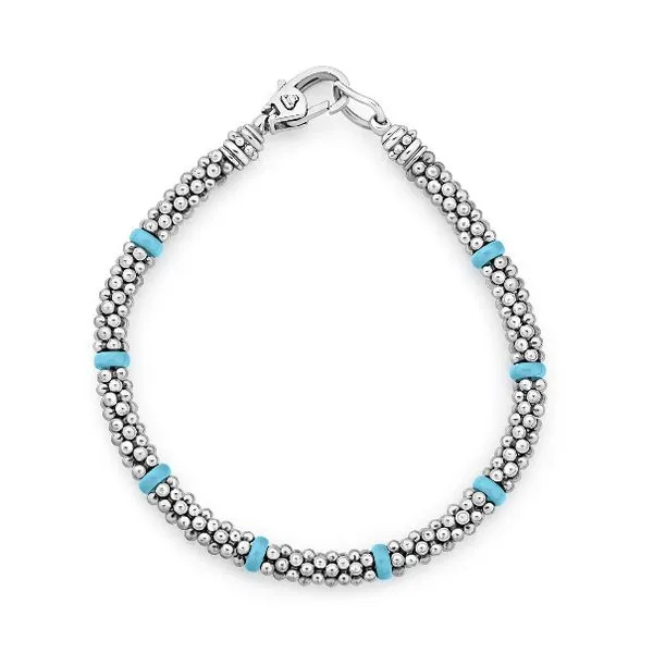 Blue Ceramic Station Bracelet thumb image 1