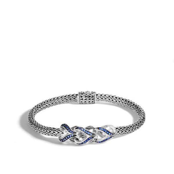 Asli Link Station Bracelet with Blue Sapphire Baxter's Fine Jewelry Warwick, RI