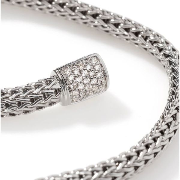Classic Chain Bracelet with Diamonds Image 3 Baxter's Fine Jewelry Warwick, RI