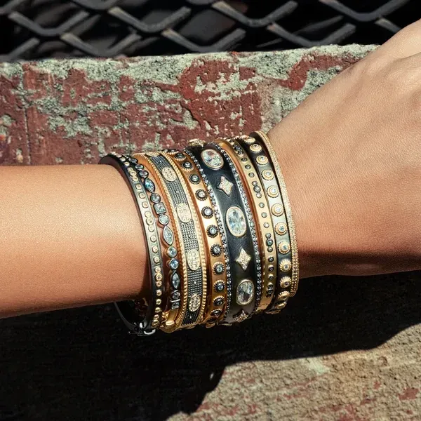 Signature Mixed Shape Hinge Bangle