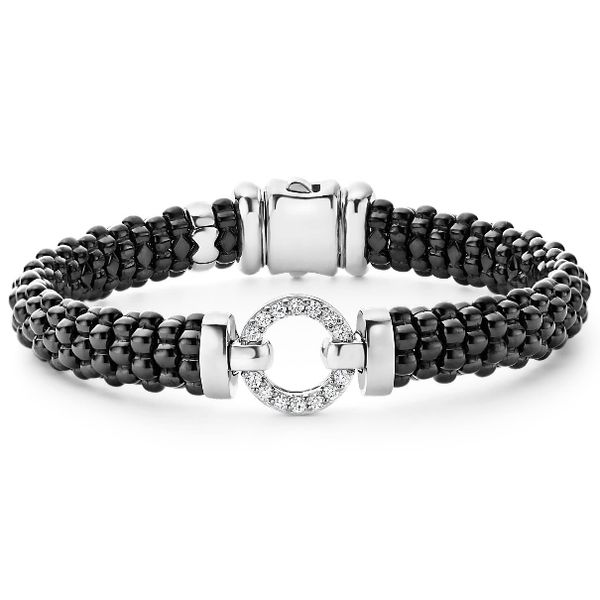 Black Ceramic and Diamond Circle Bracelet Baxter's Fine Jewelry Warwick, RI