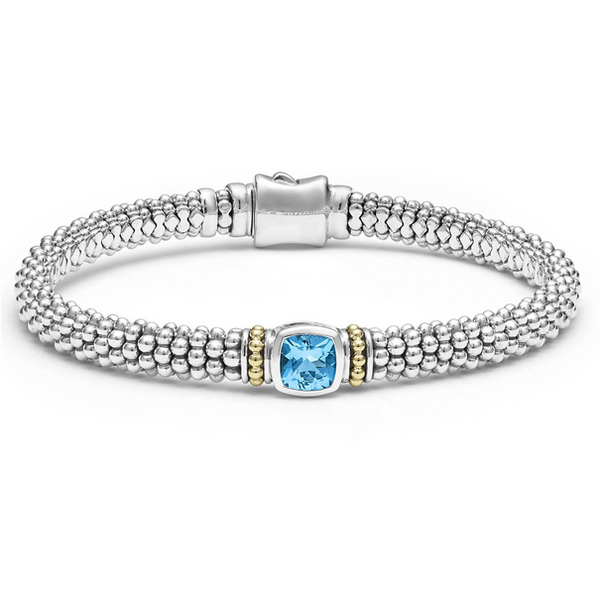 6mm Swiss Blue Topaz Caviar Bracelet Baxter's Fine Jewelry Warwick, RI