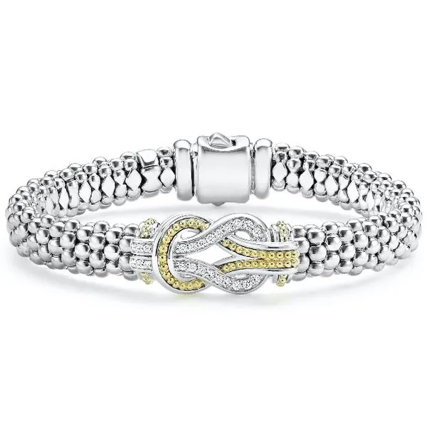 Two Tone Knot Caviar Bracelet thumb image 1