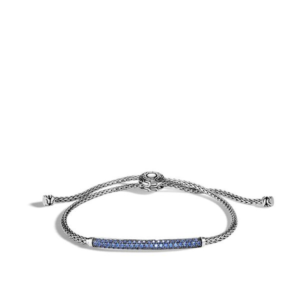 Classic Chain Pull Through Bracelet with Blue Sapphire Baxter's Fine Jewelry Warwick, RI
