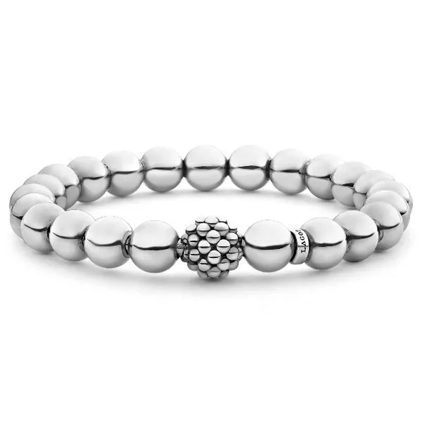 Silver Stretch Caviar Ball Bracelet Baxter's Fine Jewelry Warwick, RI