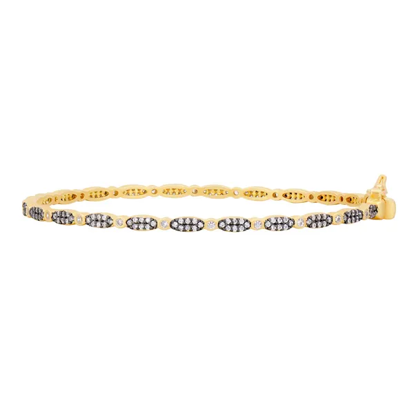 Marquise Pavé Thin Hinge Bangle Baxter's Fine Jewelry Warwick, RI
