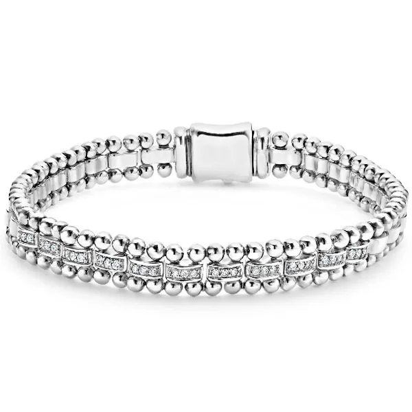 Caviar Diamond Link Bracelet Baxter's Fine Jewelry Warwick, RI