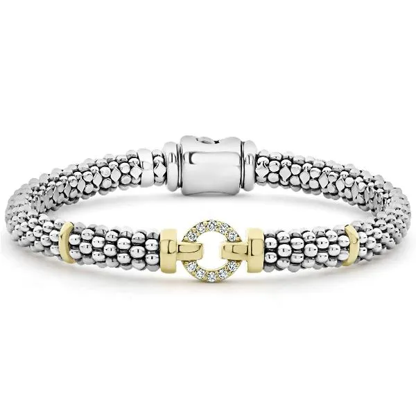 Two Tone Single Circle Bracelet Baxter's Fine Jewelry Warwick, RI