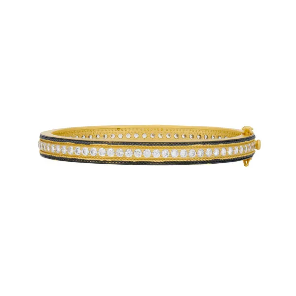Pavé Row Hinge Bangle Baxter's Fine Jewelry Warwick, RI