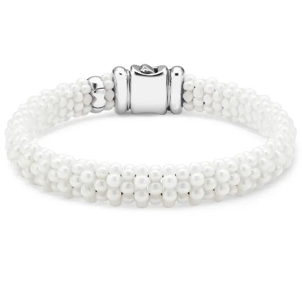 White Ceramic Classic Caviar Bracelet Baxter's Fine Jewelry Warwick, RI