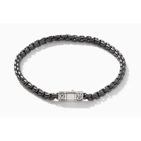 Dark Silver Box Chain Bracelet Baxter's Fine Jewelry Warwick, RI