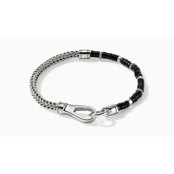 Heishi Chain Bracelet, Silver, Gemstones Baxter's Fine Jewelry Warwick, RI