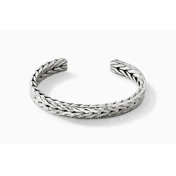 Hammered Cuff, Sterling Silver, Slim Baxter's Fine Jewelry Warwick, RI