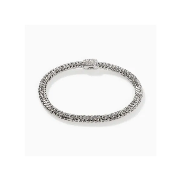 Icon Bracelet, Sterling Silver, Diamonds, 5MM