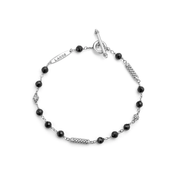 Black Ceramic Beaded Bracelet Baxter's Fine Jewelry Warwick, RI