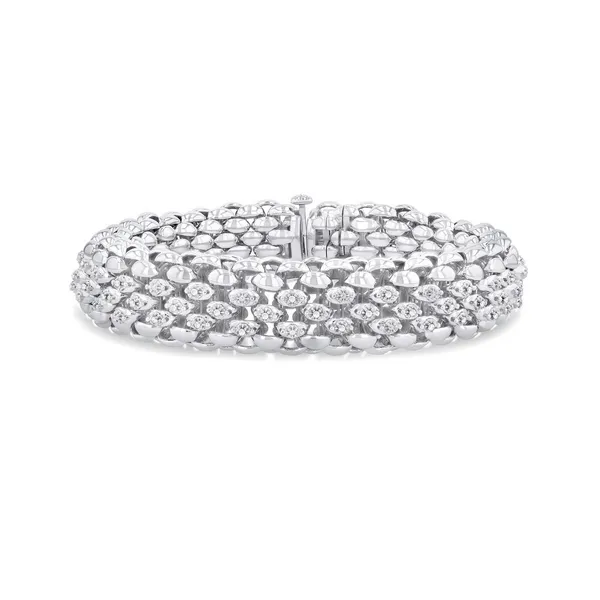 Silver Bold Diamond Fashion Bracelet Baxter's Fine Jewelry Warwick, RI