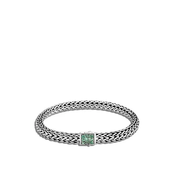 Reversible Classic Chain Bracelet, Emerald thumb image 1