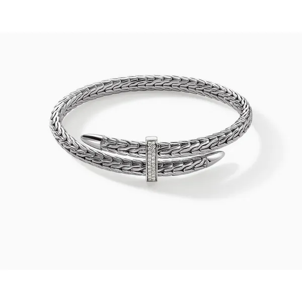 Spear Flex Cuff, Sterling Silver, Diamonds Baxter's Fine Jewelry Warwick, RI