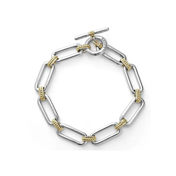 Two Tone Link Bracelet Baxter's Fine Jewelry Warwick, RI
