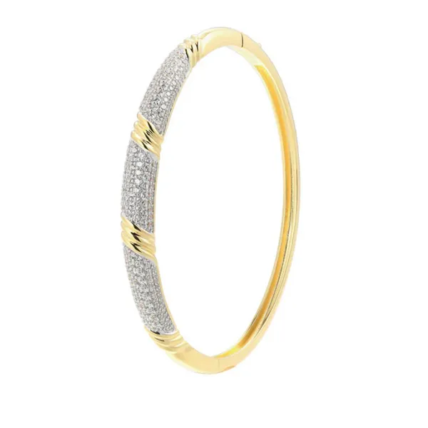 Aurora Hinged CZ Bangle Baxter's Fine Jewelry Warwick, RI