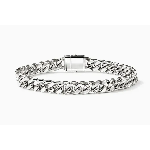 Curb Chain Bracelet, Sterling Silver, 7MM Baxter's Fine Jewelry Warwick, RI