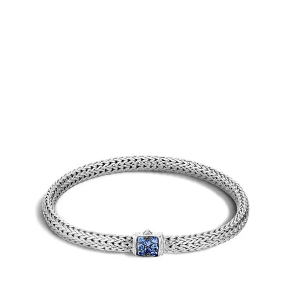 Chain Bracelet with Blue Sapphire Baxter's Fine Jewelry Warwick, RI