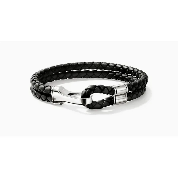 Hook Clasp Bracelet, Leather, Silver, 10MM Baxter's Fine Jewelry Warwick, RI