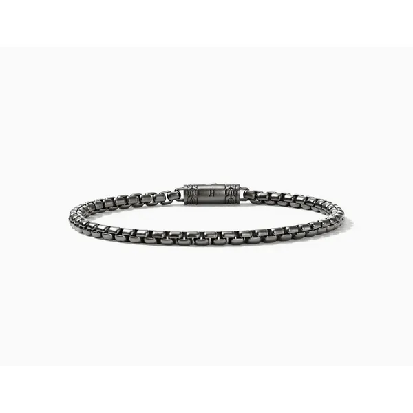 Box Chain Bracelet, Dark Silver, 3.7MM Baxter's Fine Jewelry Warwick, RI