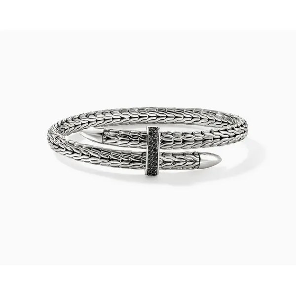 Spear Flex Cuff, Sterling Silver, Gemstones
