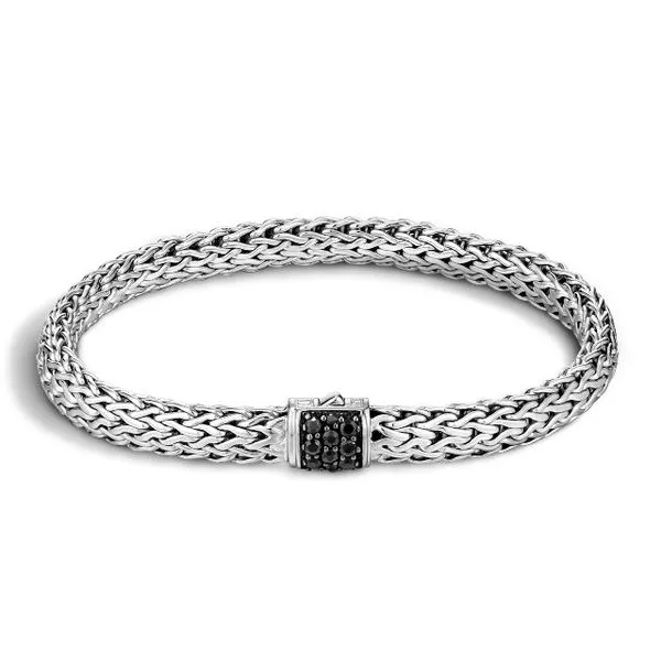 Classic Chain Bracelet with Black Sapphire Baxter's Fine Jewelry Warwick, RI