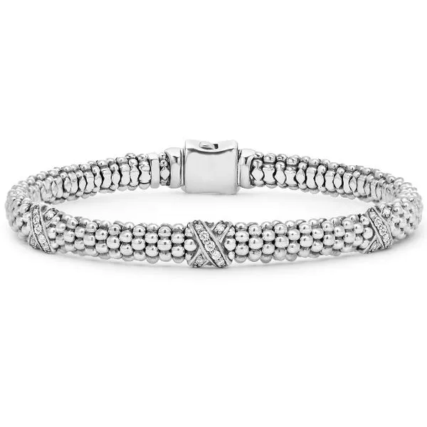 Diamond \X\ Station Bracelet